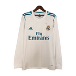 Retro Real Madrid 2017/18 Home Jersey Long Sleeve