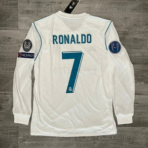 2017-18 - REAL MADRID HOME LONG SLEEVE | RETRO